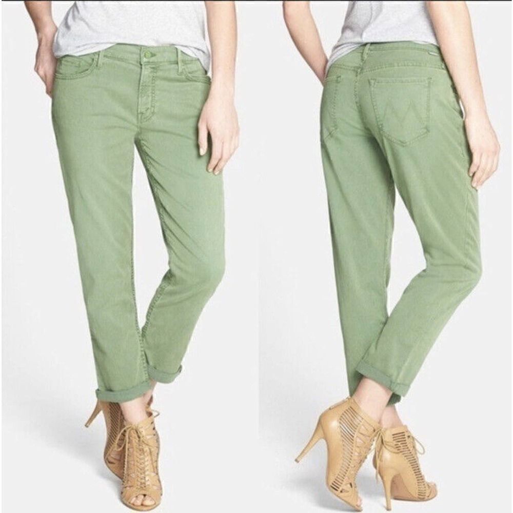 MOTHER The Dropout A walk in the park Poison Ivy Green Jeans Pants Women’s Sz 24